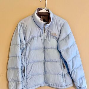 The North Face Nuptse Down jacket 700 Puffer A254 Vintage Baby Blue Size M